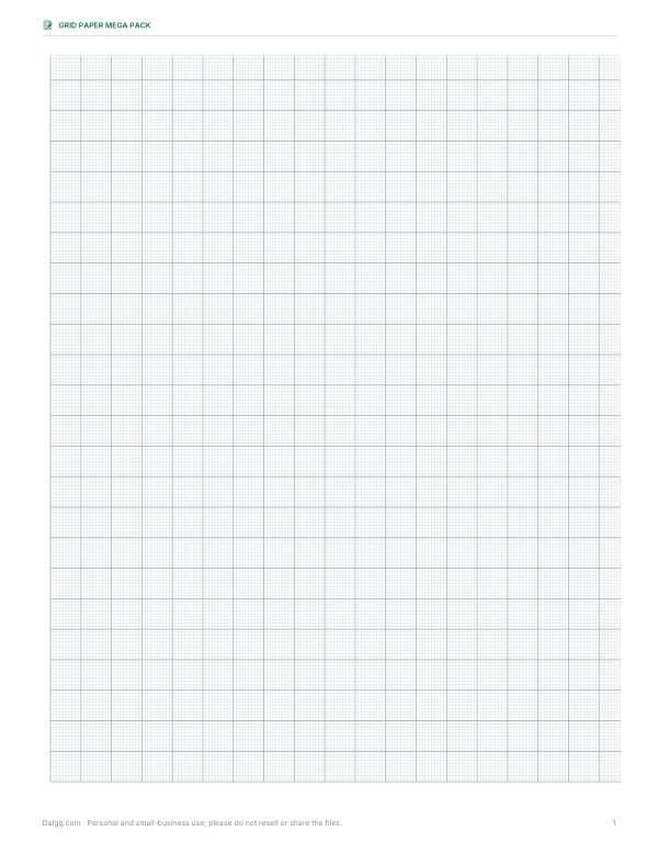 Preview of Printable 1 mm Graph Paper